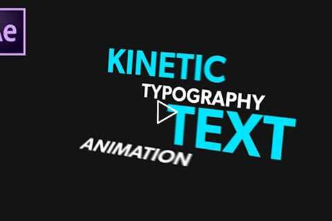 Kinetic Typography Text Animation Tutorial in After Effects - After Effects Text Animation No Plugin