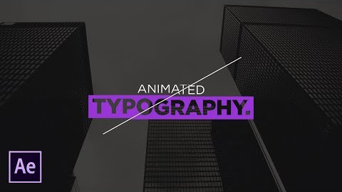 Animated Typography | After Effects Motion Graphics Tutorial