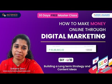 FREE Digital Marketing Master Class - Day 6/30  | Sobana Devi