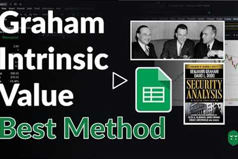 Best Method to Auto Calculate the Graham Intrinsic Value for any Stock by Changing One Variable