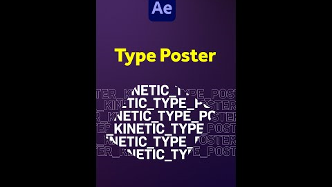 Animating a kinetic type poster in After Effects | Tutorial