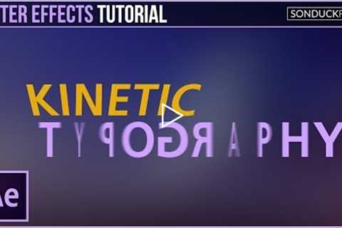 After Effects Tutorial: Kinetic Typography Motion Graphics