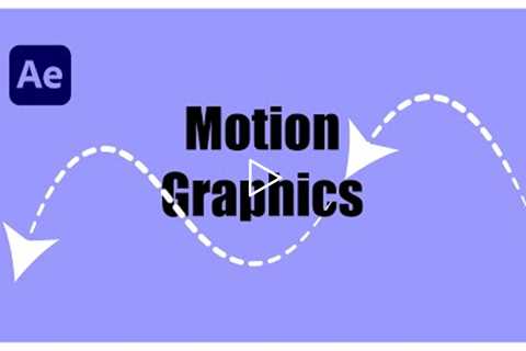 Motion Graphics - After effect Tutorial & class ( Adobe after effects )