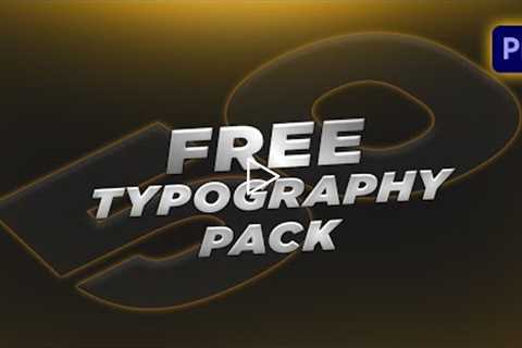 50 Free Typography Template Premiere Pro (Part 3) | Mogrt File  | 2022