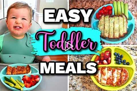 QUICK and EASY TODDLER MEALS (for Moms Who Don’t Cook!)