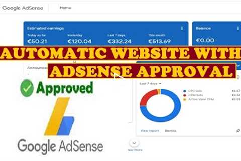 Guaranteed Adsense approval for Automatic wordpress news website for adsense arbitrage