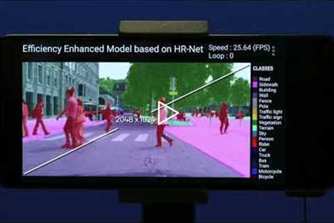 Efficient semantic segmentation of high resolution video