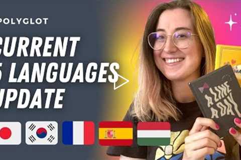 Learning 5 languages - Polyglot language updates September 🌎