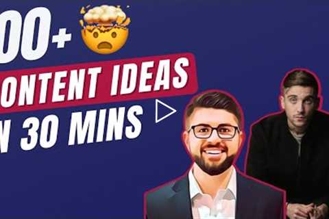 How To Generate 100+ Viral Content Ideas In 30 Minutes 🚢