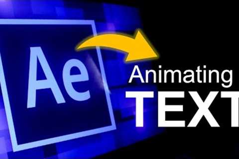 How to create Text Animation in Adobe After Effects for Beginners