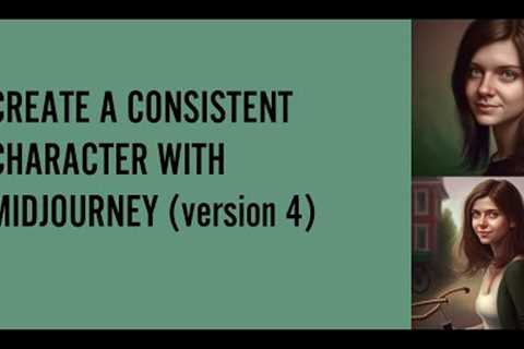 Create a consistent character with Midjourney (version 4)