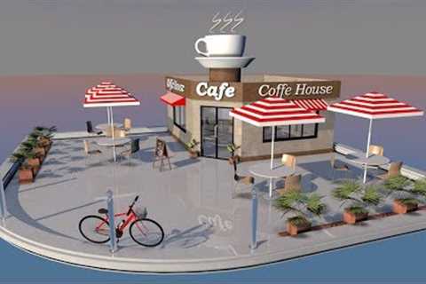 Cinema 4D Modeling Tutorial - How to Model a Cafe Part 01