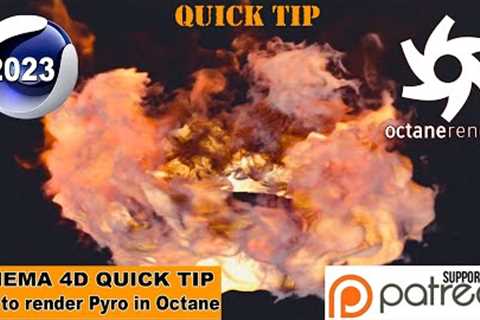 HOW TO RENDER PYRO IN OCTANE (Cinema 4D 2023.1 - Quick Tip)