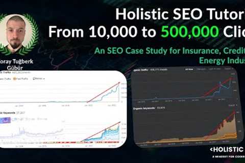 Holistic SEO Tutorial Step by Step and Case Study: From 10,000 to 500,000 Organic Clicks a Month