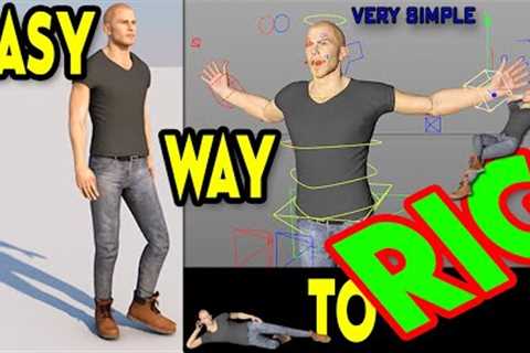 Easy and Simple Way to Rig Character  in Cinema 4d