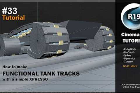 Cinema 4D Tutorial - Easy and Fast Tank Tracks