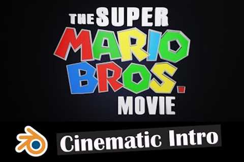 The Super Mario Bros. Movie Logo 2023 - Blender 3.4 Tutorial | Mario Cinematic 4D Logo Tutorial