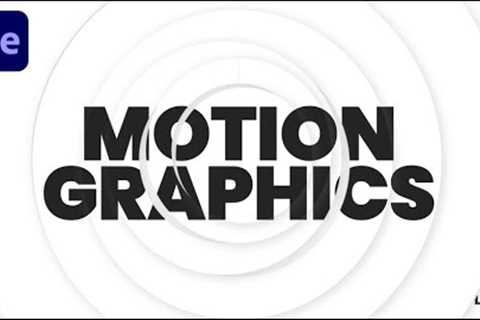 Elegant Motion Graphic Template In Adobe After Effects - After Effects Tutorial - NO PLUGINS!