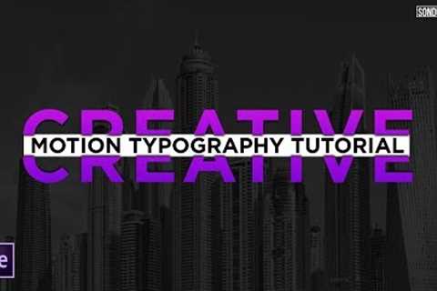 Be Creative | Animated Typography 3 | After Effects Tutorial