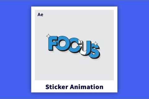 Sticker Animation | After Effects Tutorial