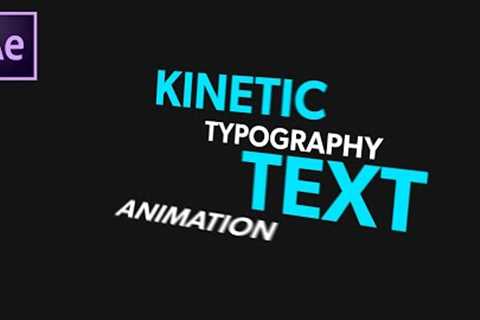 Kinetic Typography Text Animation Tutorial in After Effects - After Effects Text Animation No Plugin