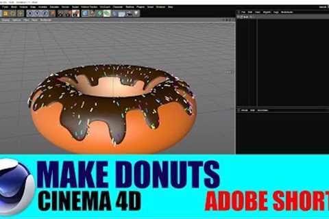 Make Donuts || Cinema 4D || Adobe Shorts