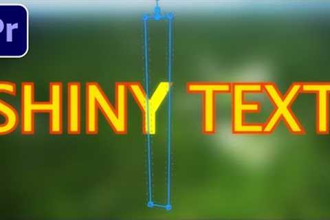 How to Create a Shiny Intro Text Animation in Adobe Premiere Pro