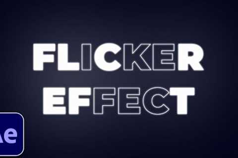 Flicker Text Animation Tutorial in After Effects | Flickering Text Effect