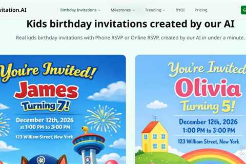 AI Birthday Invitation Generator: Create Stunning Invites For Kids in Seconds