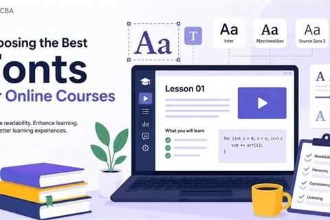 How to Choose Fonts for Online Courses, Tutorials, and Learning Platforms?