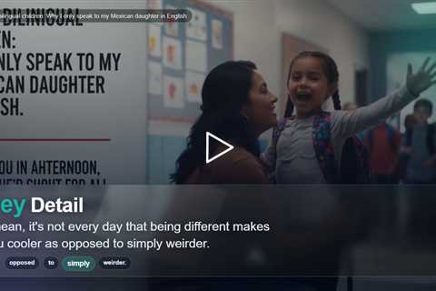 Raising bilingual children: Why I only speak to my Mexican daughter in English