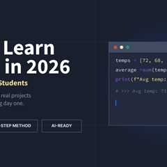 How to Learn Python in 2026 (Verified by 10K+ Students)